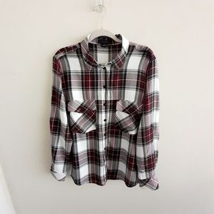 Final PriceSanctuary Button Down Plaid Top